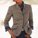 Valéria - Elegantni Cardigan s Visokom Ovratnikom