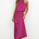 Tyra | Elegantna večernja haljina s halter izrezom