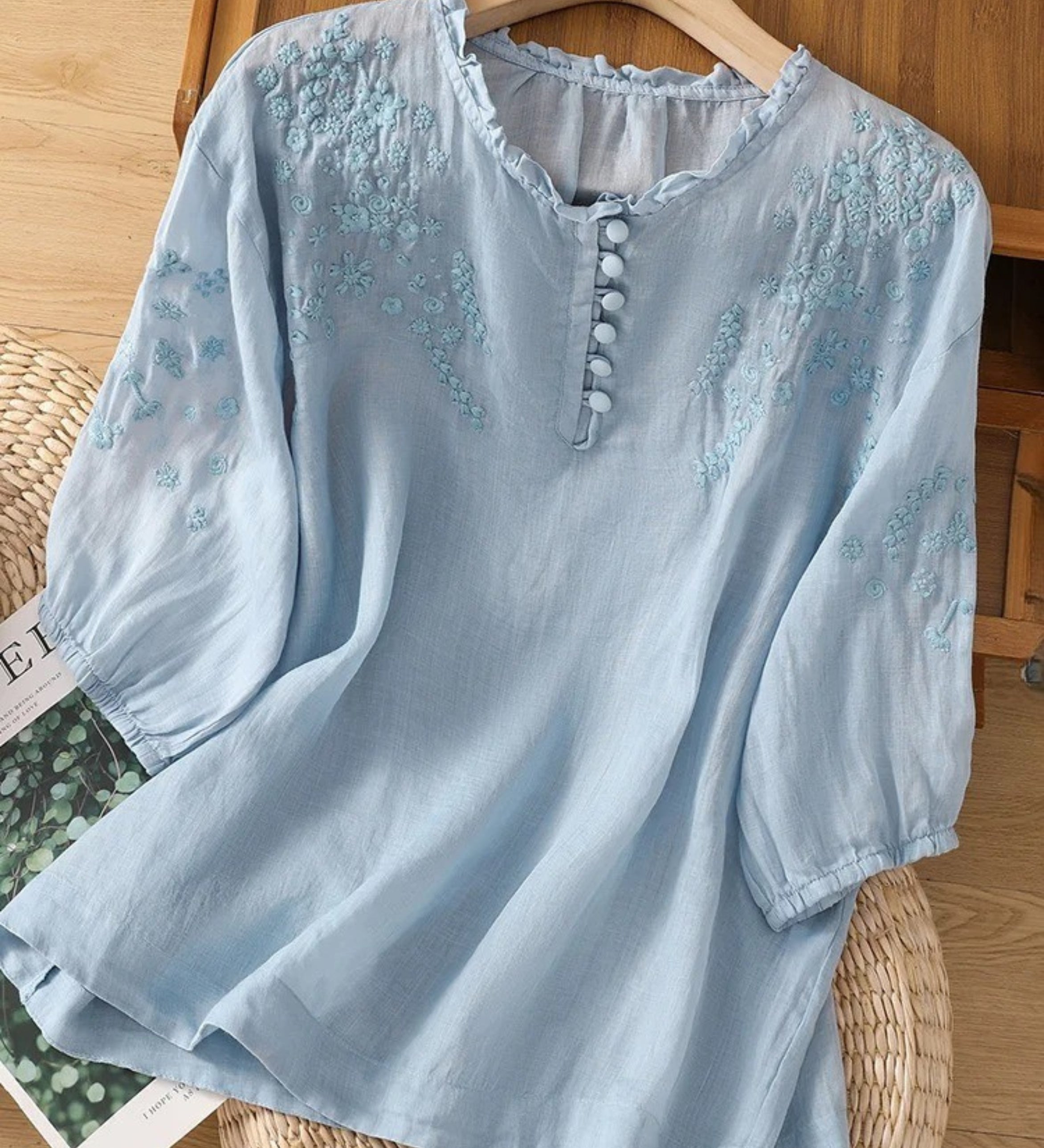 Cassiana - Bluza od Pamuka i Lina