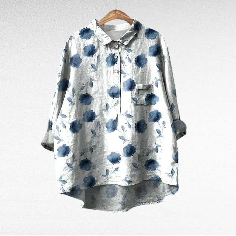 Camille | Elegantna Ljetna Bluza od Lan
