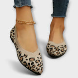 Paula - Čipkaste balerinke s leopard uzorkom