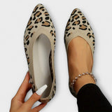 Paula - Čipkaste balerinke s leopard uzorkom