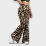 Berenice - Bootcut hlače s leopard uzorkom