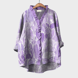 Lara | Elegantna Lanena Bluza za Ljeto