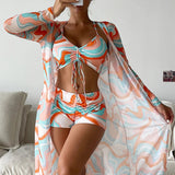 Laluna® | Set bikinija od 3 dijela s uzorkom