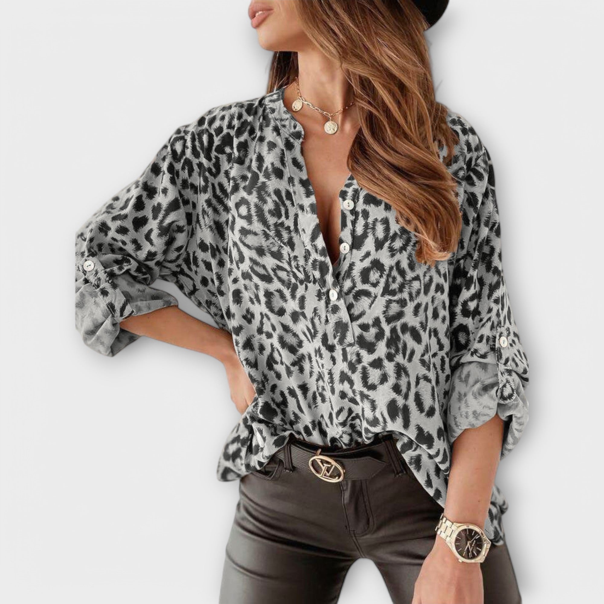 Iara - Moderna bluzica s leopard uzorkom