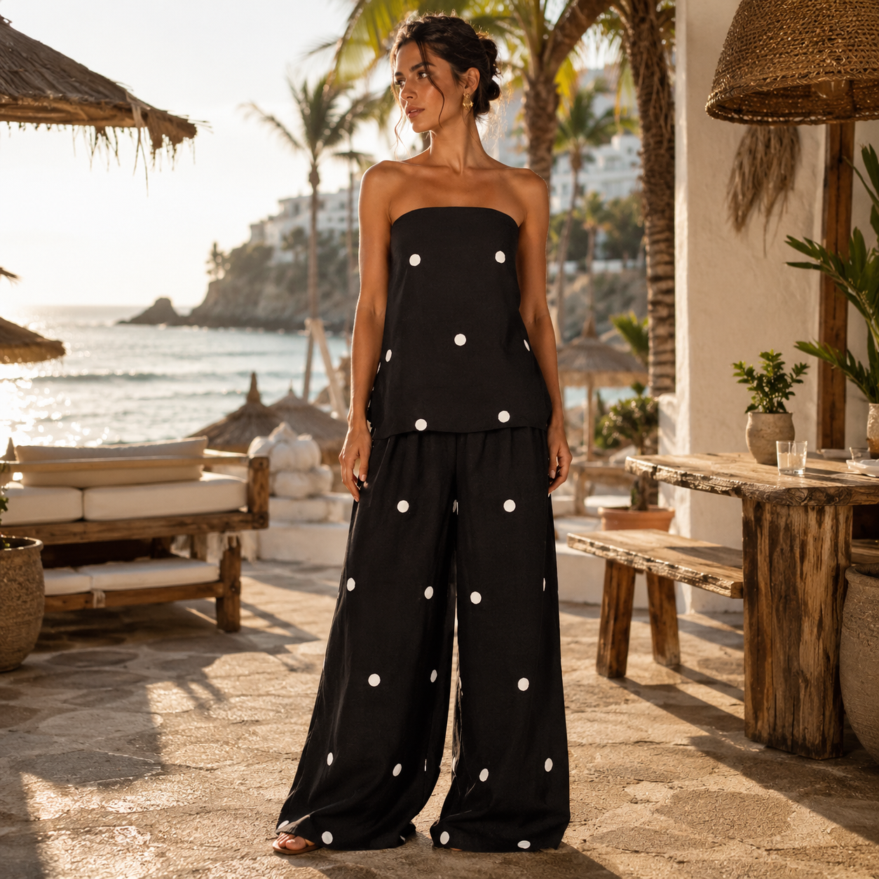 Alma | Mediteranski set s točkicama