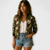 Andreia - Elegantni cvjetni bomber jakna