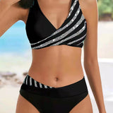 Mona - Bikini s uzorkom u toplim tonovima