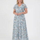 Noémie | Maxi Haljina od Cvjetnog Chiffona