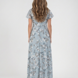 Noémie | Maxi Haljina od Cvjetnog Chiffona