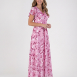 Noémie | Maxi Haljina od Cvjetnog Chiffona