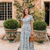 Noémie | Maxi Haljina od Cvjetnog Chiffona