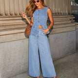 Felicia | Elegantni denim set