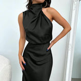 Tyra | Elegantna večernja haljina s halter izrezom