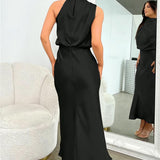 Tyra | Elegantna večernja haljina s halter izrezom