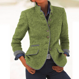 Valéria - Elegantni Cardigan s Visokom Ovratnikom