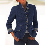 Valéria - Elegantni Cardigan s Visokom Ovratnikom