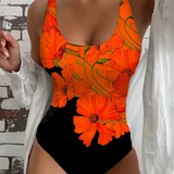 Lucy - Elegantni jednopiece kupaći kostim s cvjetnim uzorkom