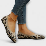 Paula - Čipkaste balerinke s leopard uzorkom