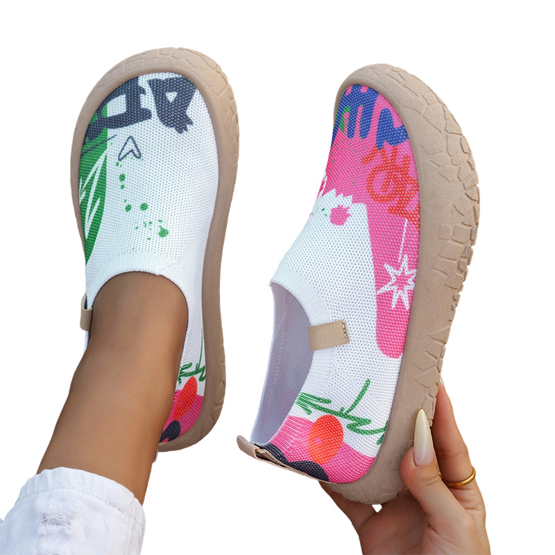 Zara | Slip-On Umjetnički Impresso & Mekana Sola
