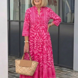 Amandine | Midi haljina s dugmadi